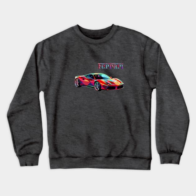 Ferrari in Colors Crewneck Sweatshirt by marengo